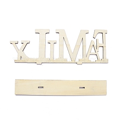 Desktop-Ornament aus natürlichem Holz&nbsp;DJEW-C007-05