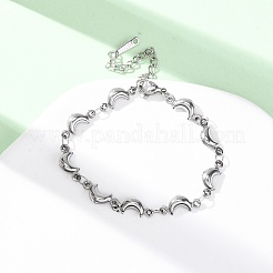 304 Edelstahl-Gliederarmbänder für Damen&nbsp;BJEW-L706-02P
