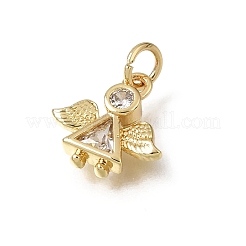Ciondoli in ottone zirconi chiari micro pavé&nbsp;CU-L001-14G-07