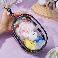 Transparente Aufbewahrungsbeutel aus Kunststoff mit Reißverschluss für Puppen&nbsp;DIY-WH0899-713B