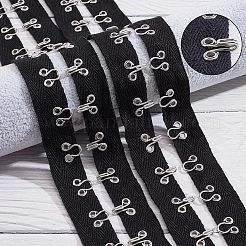 Haken- und Ösenband aus Baumwolle&nbsp;DIY-WH0308-119A