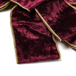 Décorations de noël en velours avec gros nœud papillon&nbsp;AJEW-M041-02A