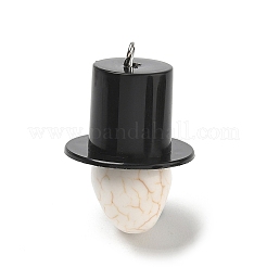 Halloween-Anhänger aus undurchsichtigem Harz&nbsp;LS-RE-CBA098D-04P-A