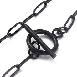 Pulseras de cadena con clip de acero inoxidable 304&nbsp;BJEW-O186-02EB