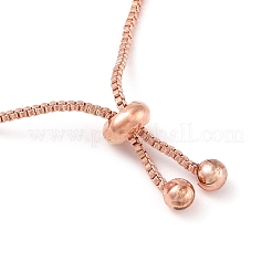 Legierung Kristall Strass Box Kette Slider Armbänder&nbsp;BJEW-F469-01RG