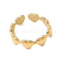 Offene Manschettenringe aus Edelstahl 304 für Damen&nbsp;RJEW-P182-05G