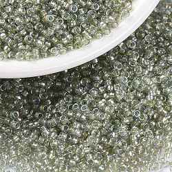Perline rotonde miyuki rocailles, perline giapponesi, (striscia rigata fantasia rr3740), 15/0, 1.5mm, Foro: 0.7 mm, su 5555pcs / bottiglia, 10 g / bottiglia