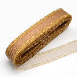 Netzband, Kunststoffnetzfaden Kabel, mit goldenen Metallic-Kabel, Peru, 4.5 cm, ca. 25 Yards / Bündel