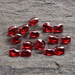 Austrian Crystal Beads, 5052, Crystal Passions, Faceted Mini Round, 208_Siam, 8x5mm, Hole: 1mm