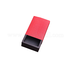 Boîte pliante en papier kraft, boîte à tiroirs, rectangle, couleur mixte, 8x8 cm, produit fini: 6.5x6.5x3cm