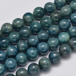 Round Natural Apatite Beads Strands, Grade AB+, 8mm, Hole: 1mm, about 51pcs/strand, 15.7 inch