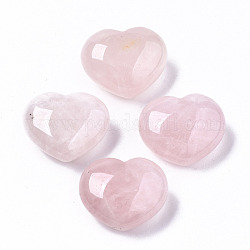 Натуральный розовый кварц сердце любовь камень, карманный пальмовый камень для балансировки рейки, 24~25x30x13~17 мм