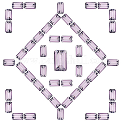 Perles de cristal autrichien imitation sunnyclue, grade AAA, facette, rectangle, bleu ardoise foncé, 8x14x5.5mm, Trou: 0.9~1mm, 50 pcs / boîte