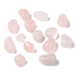 Naturale perle di quarzo rosa, perline Senza Buco, pepite, pietra burrattata, pietre curative per il bilanciamento di 7 chakra, cristalloterapia, gemme di riempimento del vaso, 10~30x10~15x6~10mm, circa 260~300pcs/1000g