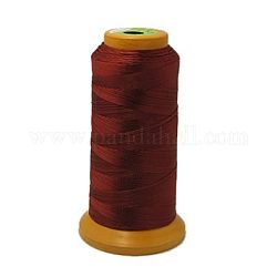 Hilo de coser de nylon, de color rojo oscuro, 0.1mm, aproximamente 640~680 m / rollo