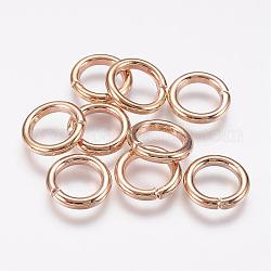 Anneaux de jonction en bronze, anneaux de jonction ouverts, or, 12 jauge, 12x2mm, diamètre intérieur: 8 mm