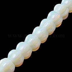 Perlas opalite hebras, calabaza, 10x14x12.5mm, agujero: 1 mm, aproximamente 20 pcs / cadena, 7.72''~7.76'' (19.6~19.7 cm)