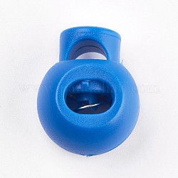 Cierres de cuerda de plástico de resorte de hierro, azul real, 15x20x15mm, agujero: 6x4 mm