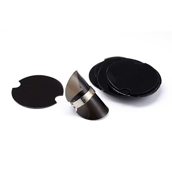 Display el anillo de plástico del disco, negro, 38.5x0.8 mm, 100 unidades / bolsa