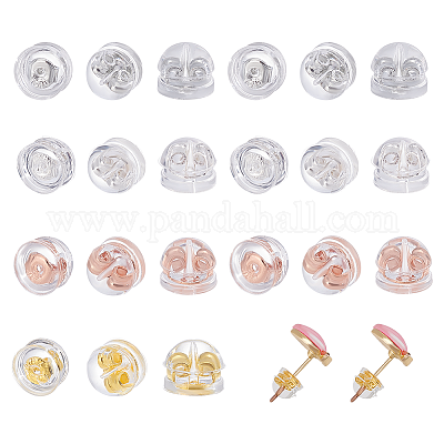 SILICONE EARRING BACKS with Assorted Colors