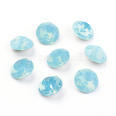 Dos et dos pointés cabochons en verre strass k9&nbsp;RGLA-J012-10mm-105-1
