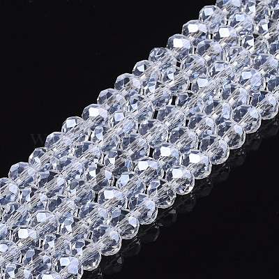 Chapelets de perles en verre électroplaqué&nbsp;EGLA-A034-T4mm-A20-1