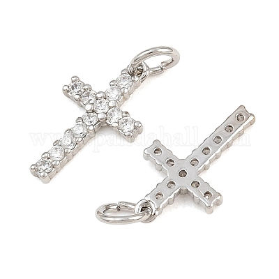 Messing micro pave klare zirkonia anhänger&nbsp;CU-CBA3D67-04P-1