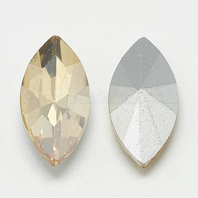 Torna a punta cabochon strass vetro&nbsp;RGLA-T083-6x12mm-06-1