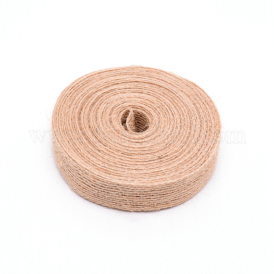 Burlap Ribbon, Hessian Ribbon, Jute Ribbon, for DIY Wrapping, Wedding  Crafts Decoration, Tan, 7/8 inch(21mm), about 10m/roll