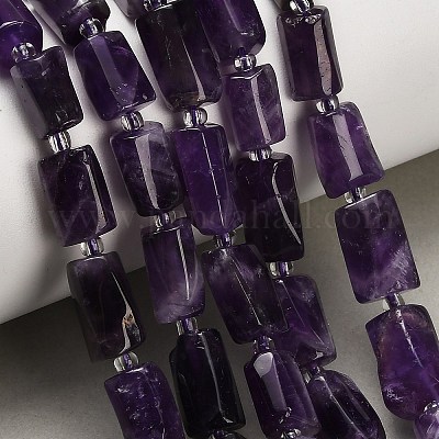 Natürliche Chevron-Amethyst-Perlenstränge&nbsp;G-F836-B05-01-1