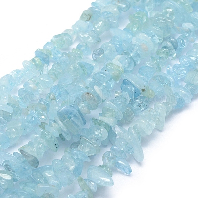 Natürliche Aquamarin Perlen Stränge&nbsp;G-P332-75-1
