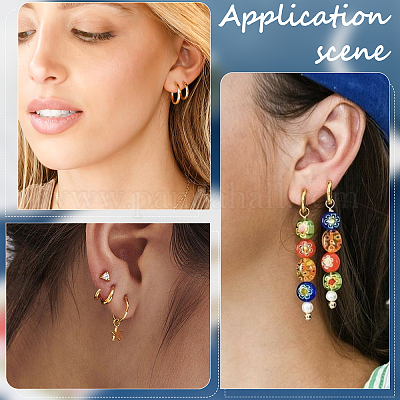 10p Hoops for Earring Making, Gold Hoop Earrings Thin, Earring Hoops for  Jewelry Making, Earring Findings Hoop, Jewelry Findings Earrings 