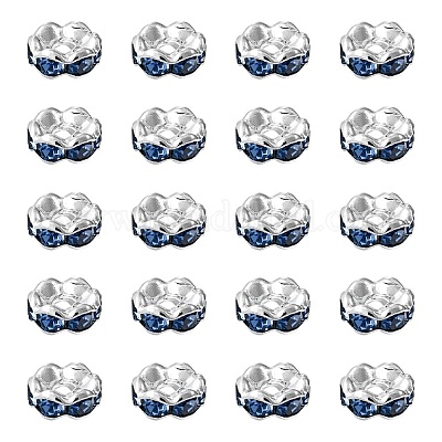 Messing Strass Zwischen perlen&nbsp;RB-YW0001-05B-03S-1
