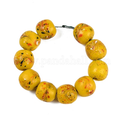 Perles vernissées manuelles&nbsp;BLOW-D006-01F-1