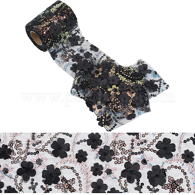 1 Rolle Polyester-Spitzenbesatz&nbsp;HUDU-GF0001-01A-1