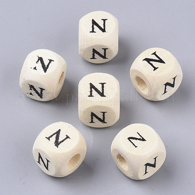 Wholesale Printed Natural Wood Beads 