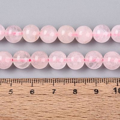 Natürlichen Rosenquarz Perlen Stränge&nbsp;G-Q601-13A-08-1
