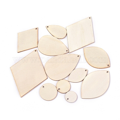 Wholesale PandaHall 150pcs Wood Earring Blanks for African