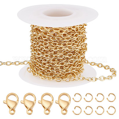 Oval Link Chain Gold / 16