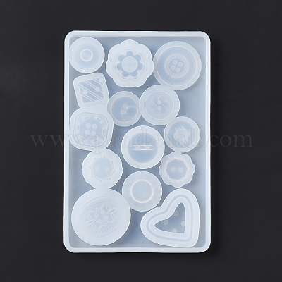 MOLDE DE SILICONA DE BOTONES PARA RESINA (1 PC)