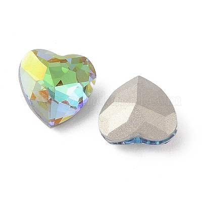 Cabochons de strass en verre&nbsp;RGLA-L029-08A-SPLA-1