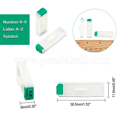 Wholesale Plastic Detachable Letter A~Z Digits Combination Stamp Set 