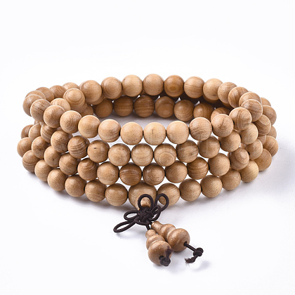 4-Loop Wrap Style Buddhist Jewelry BJEW-S140-14-1
