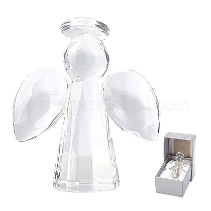 Ahandmaker - muñeca de ángel de vidrio transparente DJEW-GA0001-04-1