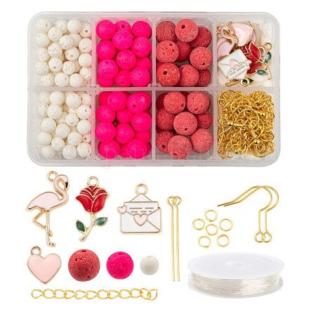 Kits de fabricación de conjuntos de joyas de diy para el día de san valentín DIY-LS0001-83-1