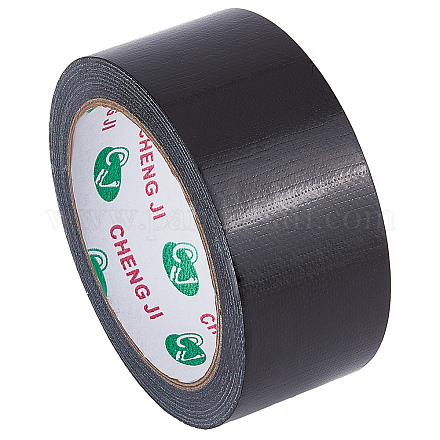 GORGECRAFT 1.8in x 65.6ft Bookbinding Repair Tape Black Fabric Tape Adhesive Duct Tape Safe Cloth Library Book Seam Sealing Hinging Craft Tape for Webbing Repair Camouflage AJEW-WH0136-54B-02-1
