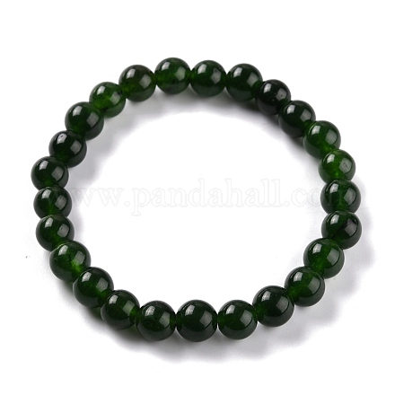 Perles de jade naturelles teintes BJEW-J183-B-20-1