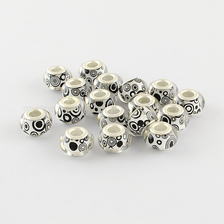Large Hole Resin European Beads X-OPDL-R116-07-1
