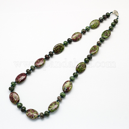 Collane di perline gemstone alla moda NJEW-R205-10-1