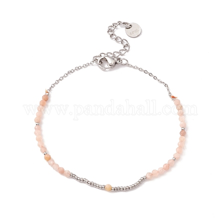 Bracelet rond en perles de verre pour femme STAS-P302-10P-1